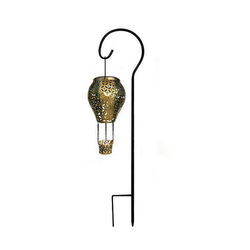 Metal Hanging Hot Air Balloon Solar Lights