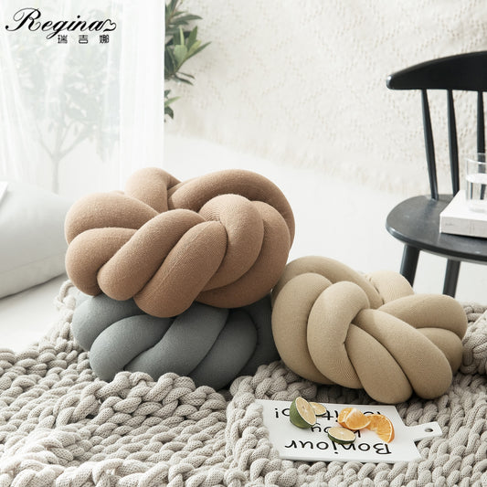 Cozy Cotton Knot Back Cushions
