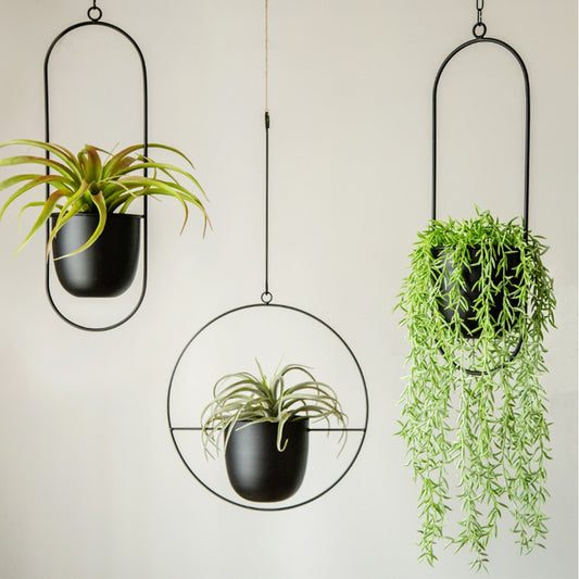 Nordic Chain Hanging Metal Planter Basket