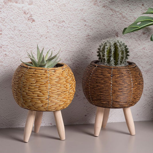 Nordic Style Floor Woven Storage Basket